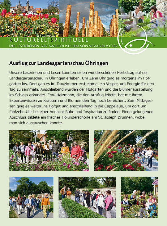 Tagesausflug zur Landesgartenschau in Öhringen