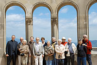 Die Reiseteilnehmer auf dem Klosterberg Montserrat
